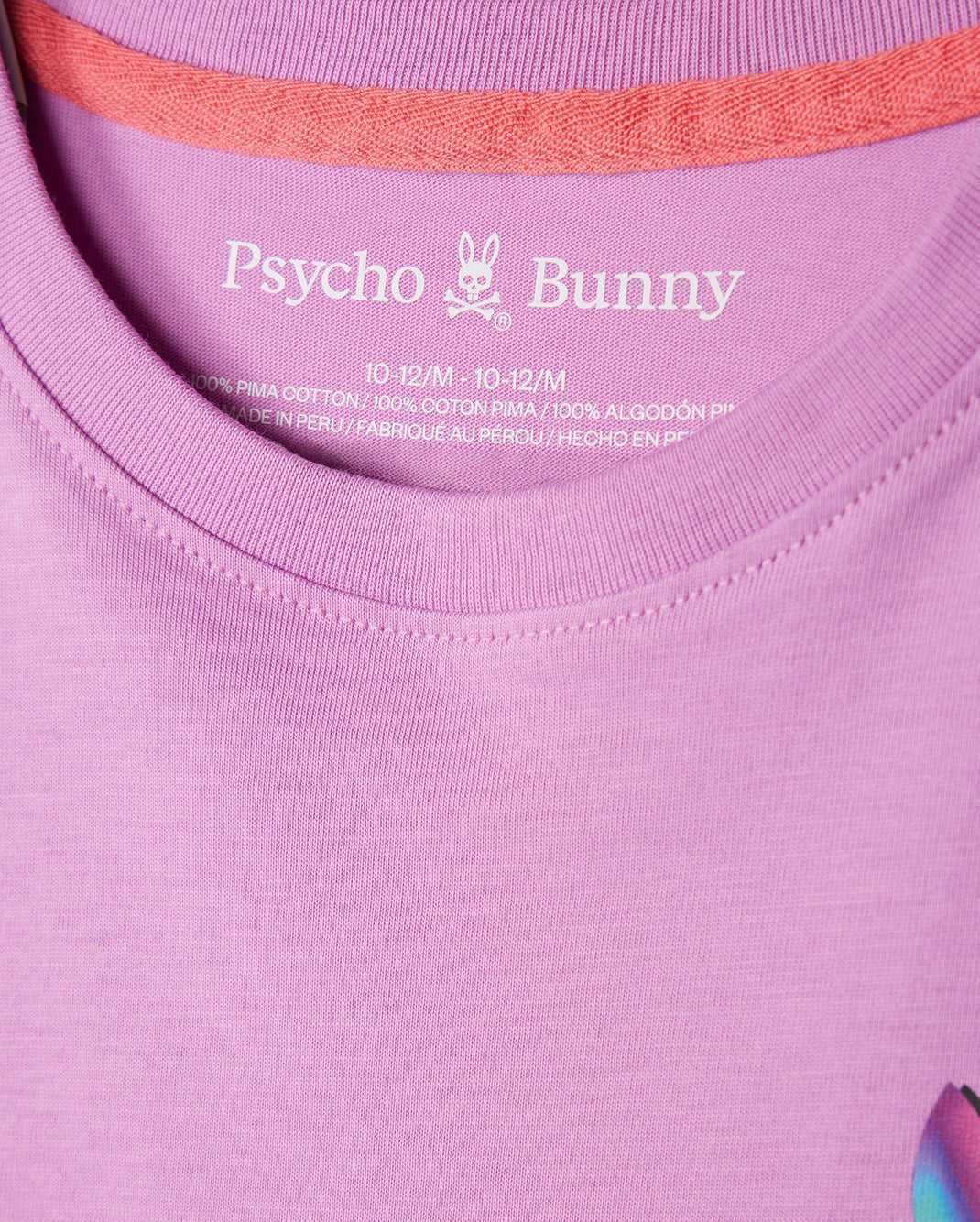 Polos Psycho Bunny Tyler Back Graphic Tee Violette Enfant | JQE-78466871